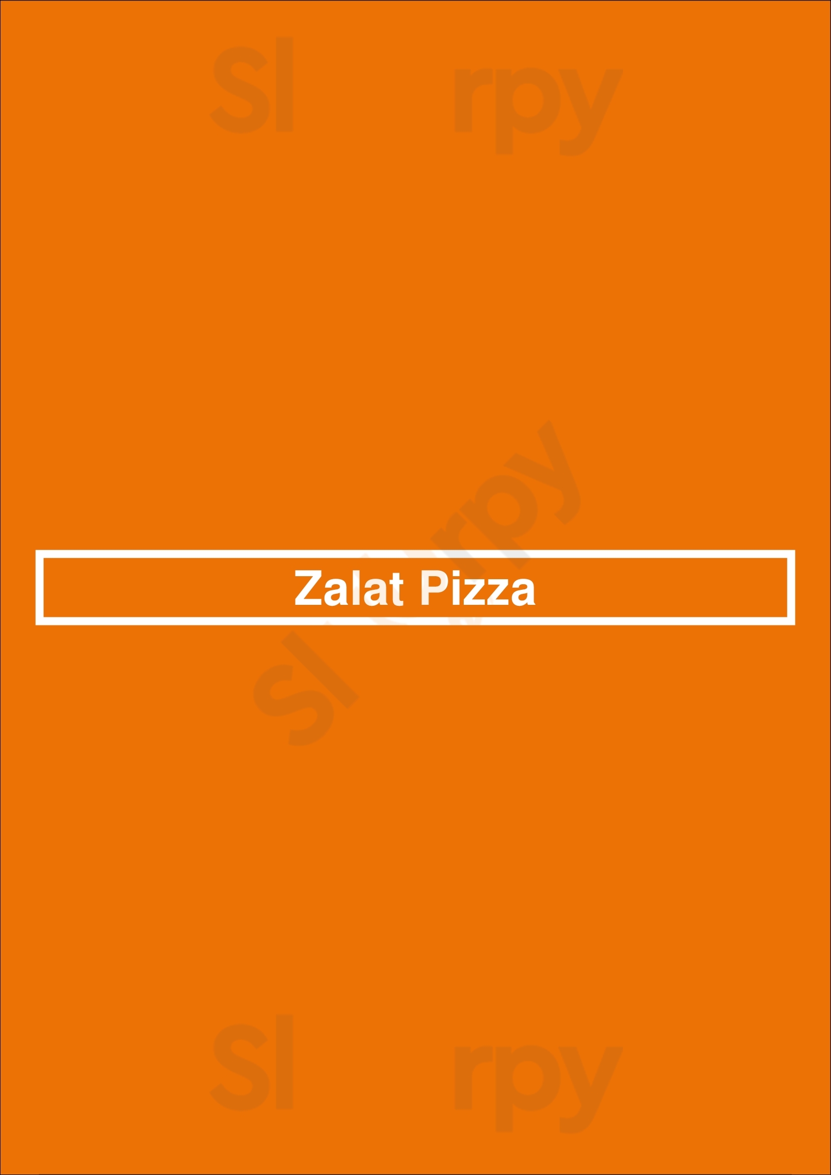 Zalat Pizza Plano Menu - 1