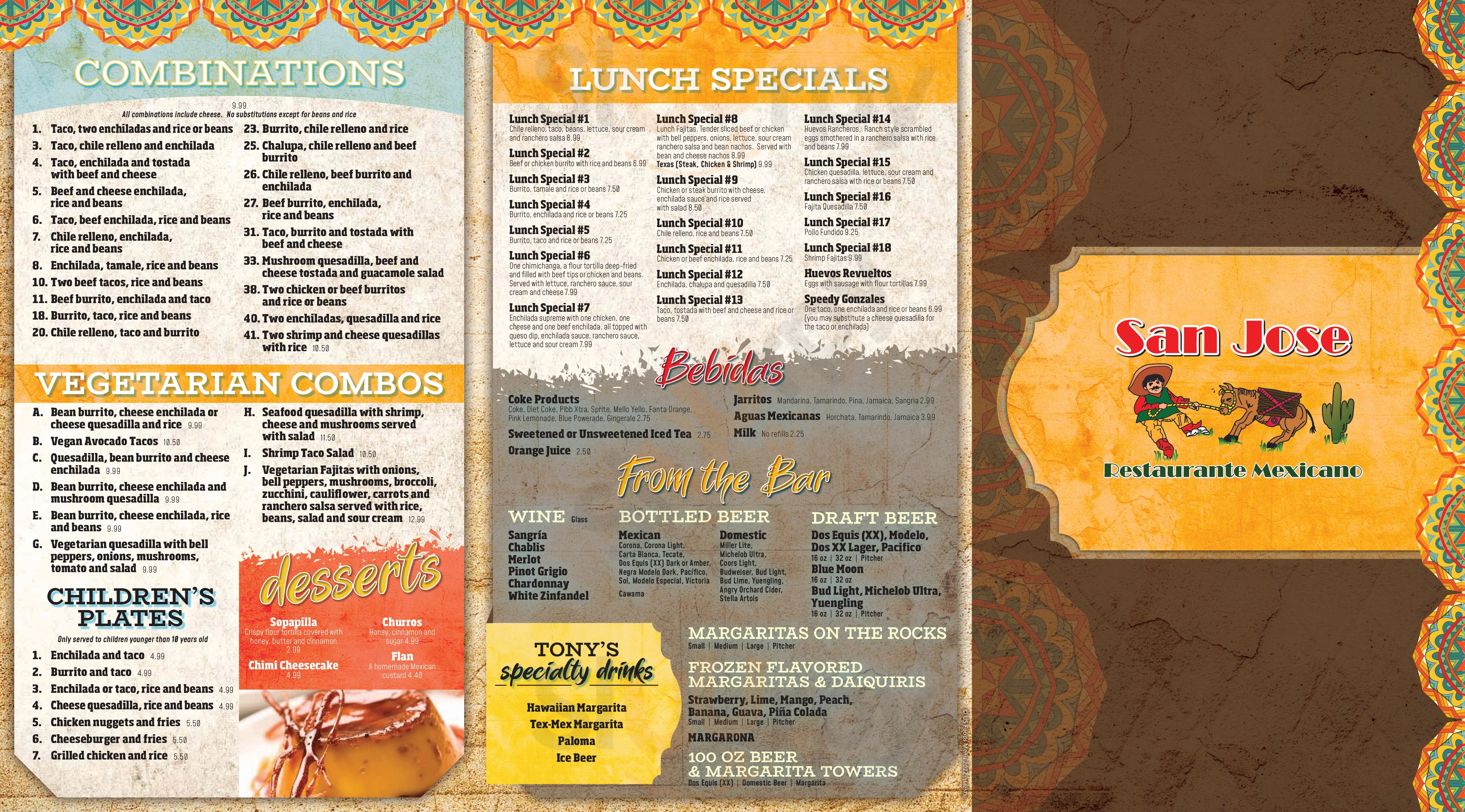 Main Menu - San Jose