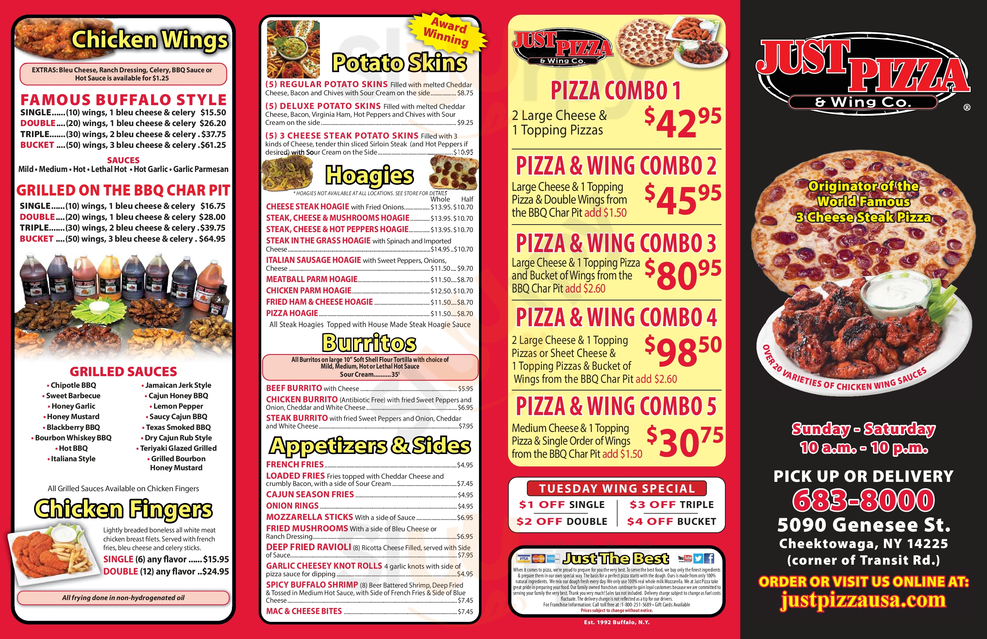 Main Menu - Just Pizza