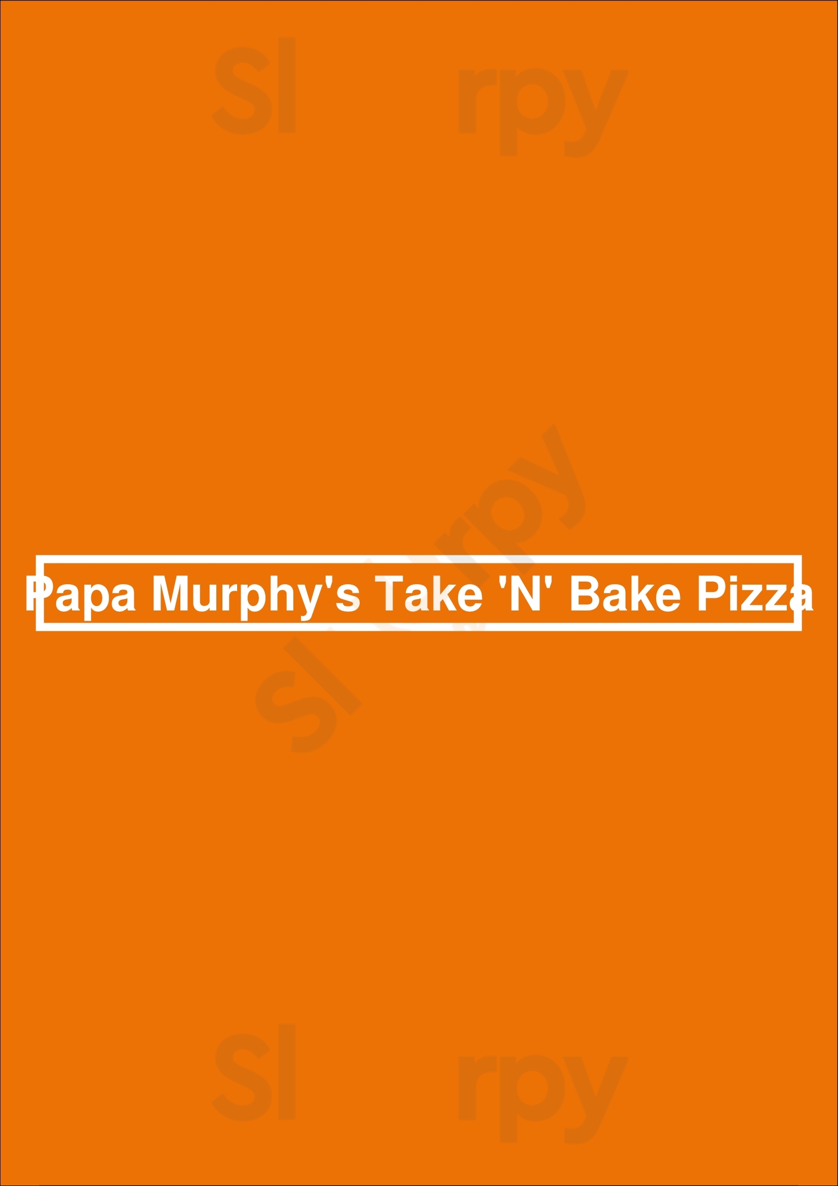Papa Murphy's Take 'n' Bake Pizza Reno Menu - 1