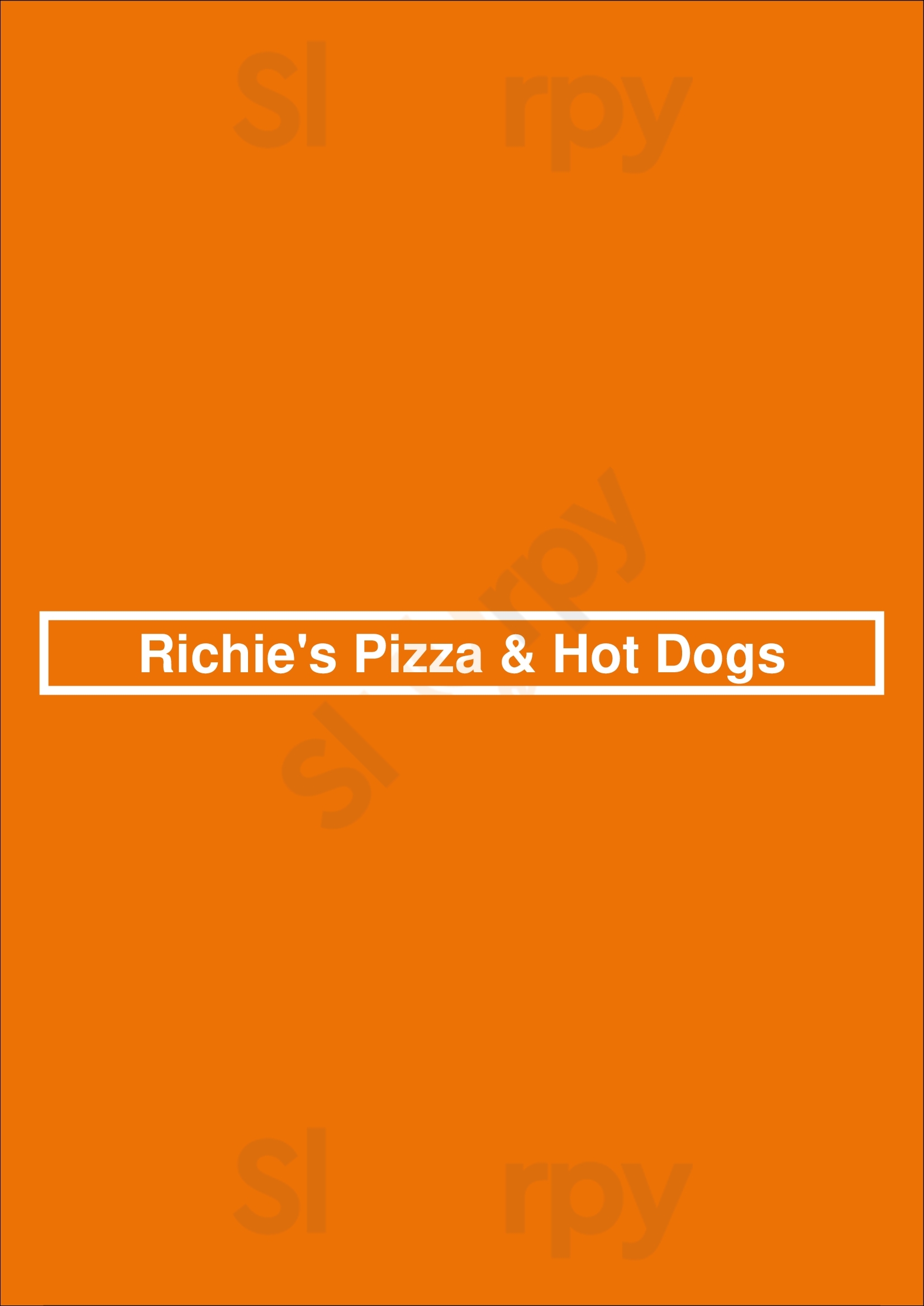 Richie's Pizza & Hot Dogs Fresno Menu - 1