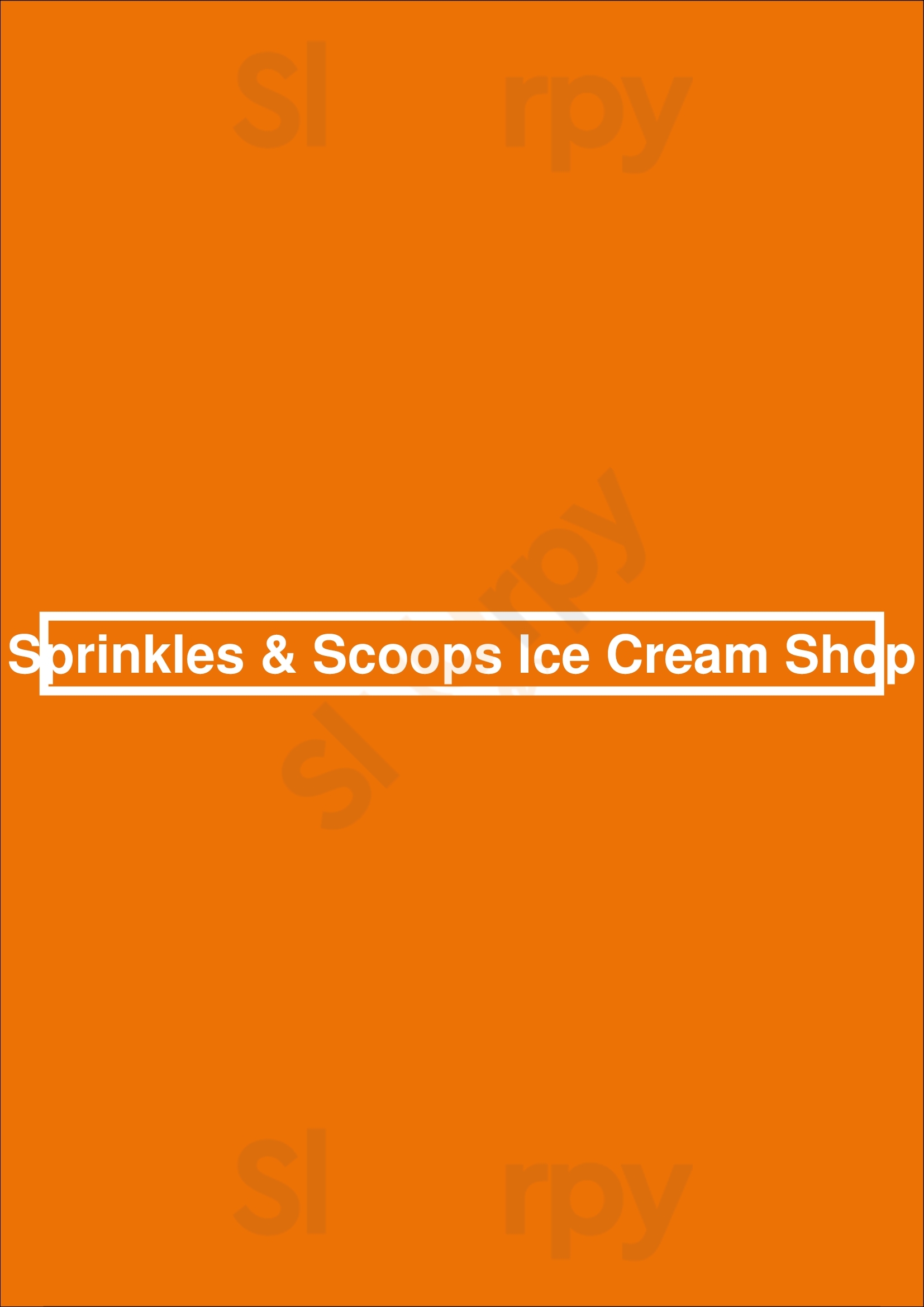 Sprinkles & Scoops Ice Cream Shop Boca Raton Menu - 1