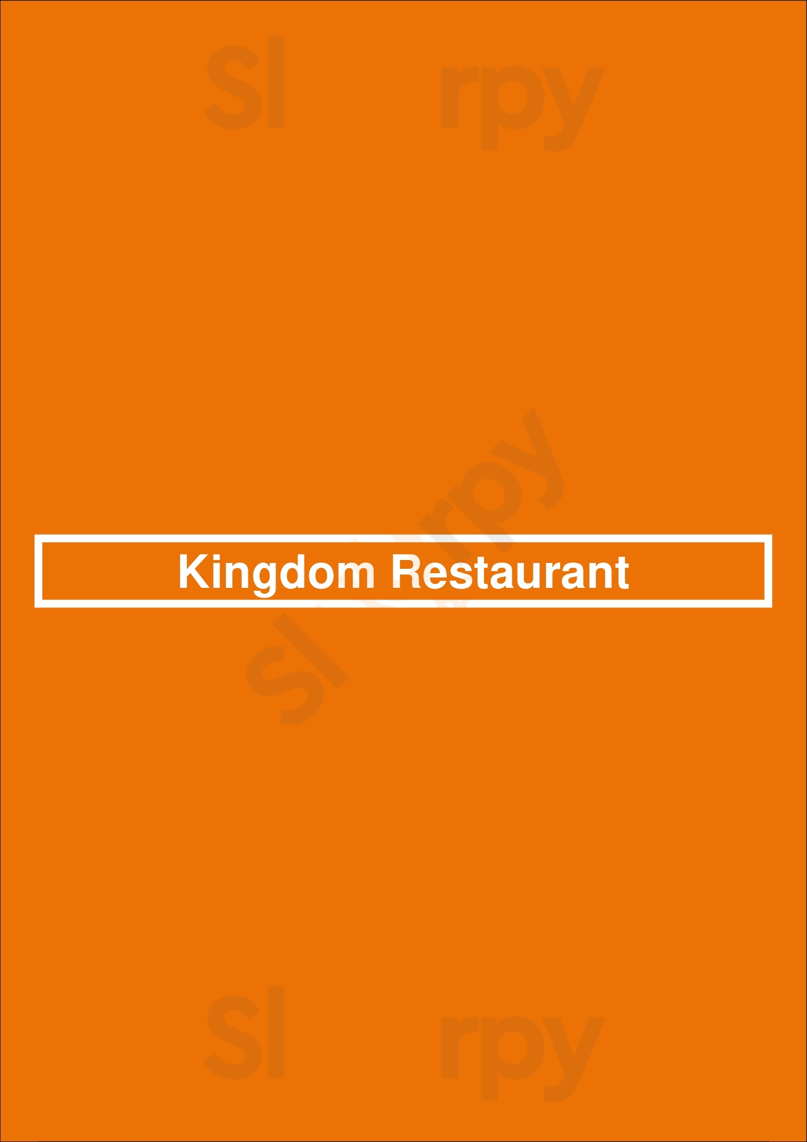 Kingdom Restaurant Madison Menu - 1