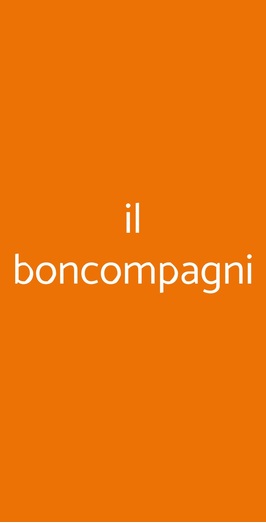 Il Boncompagni, Roma