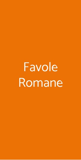 Favole Romane, Roma