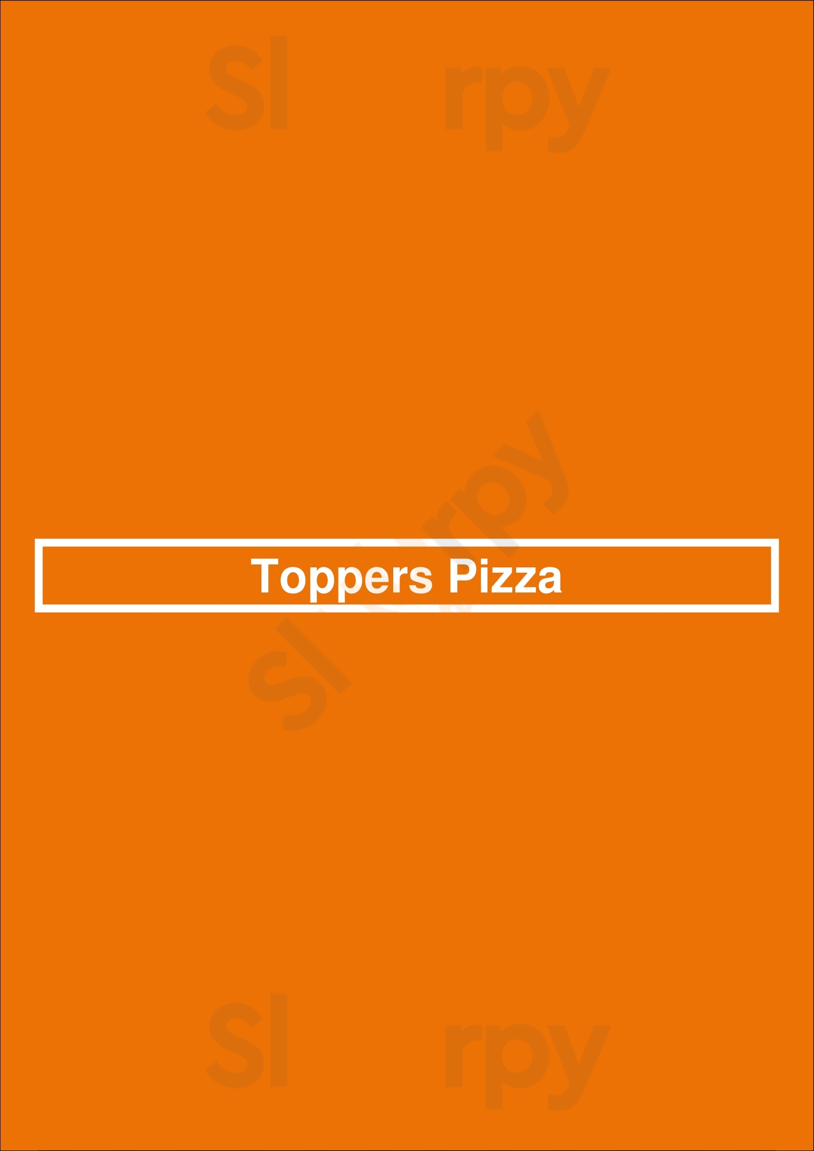 Main Menu - Toppers Pizza
