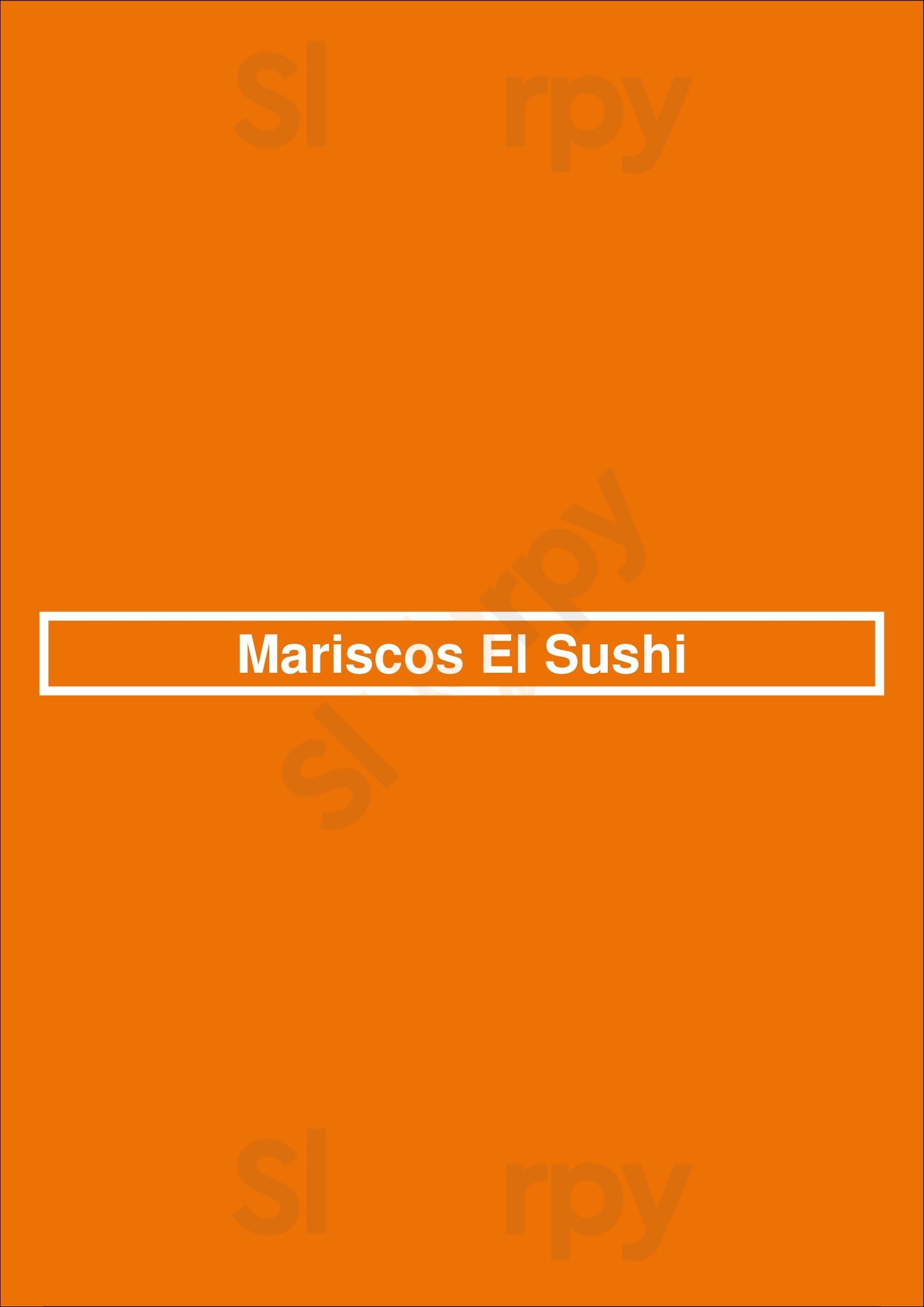 Mariscos El Sushi Fresno Menu - 1