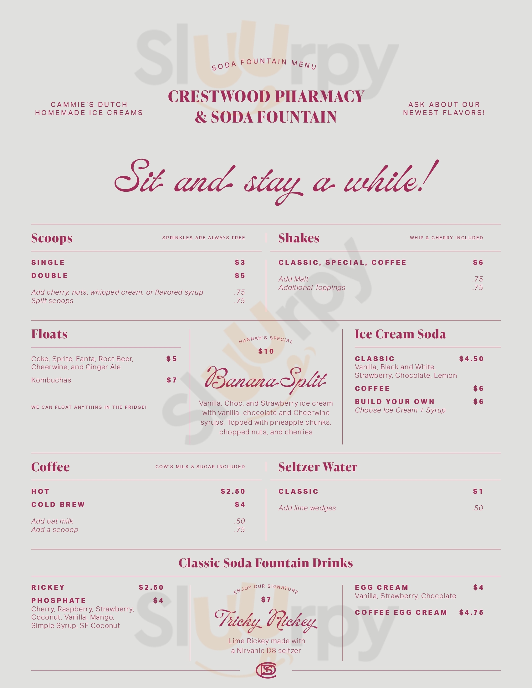 Main Menu - Crestwood Pharmacy And Soda Fountain