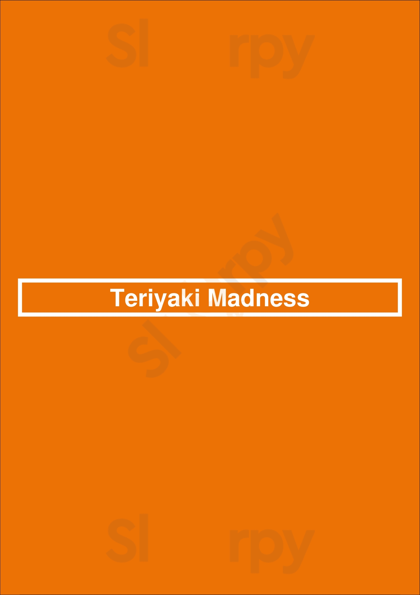 Teriyaki Madness Reno Menu - 1