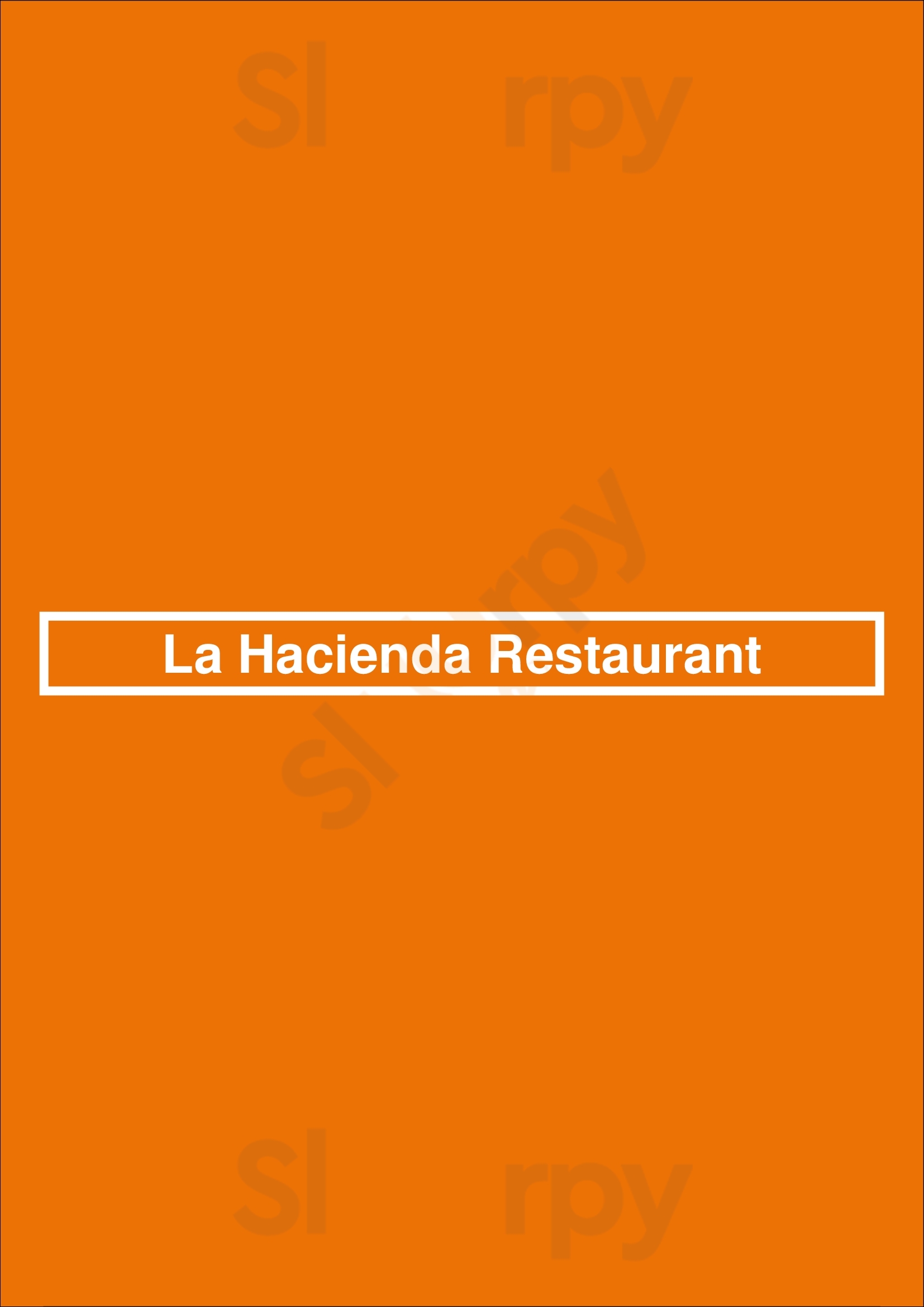 Main Menu - La Hacienda Restaurant