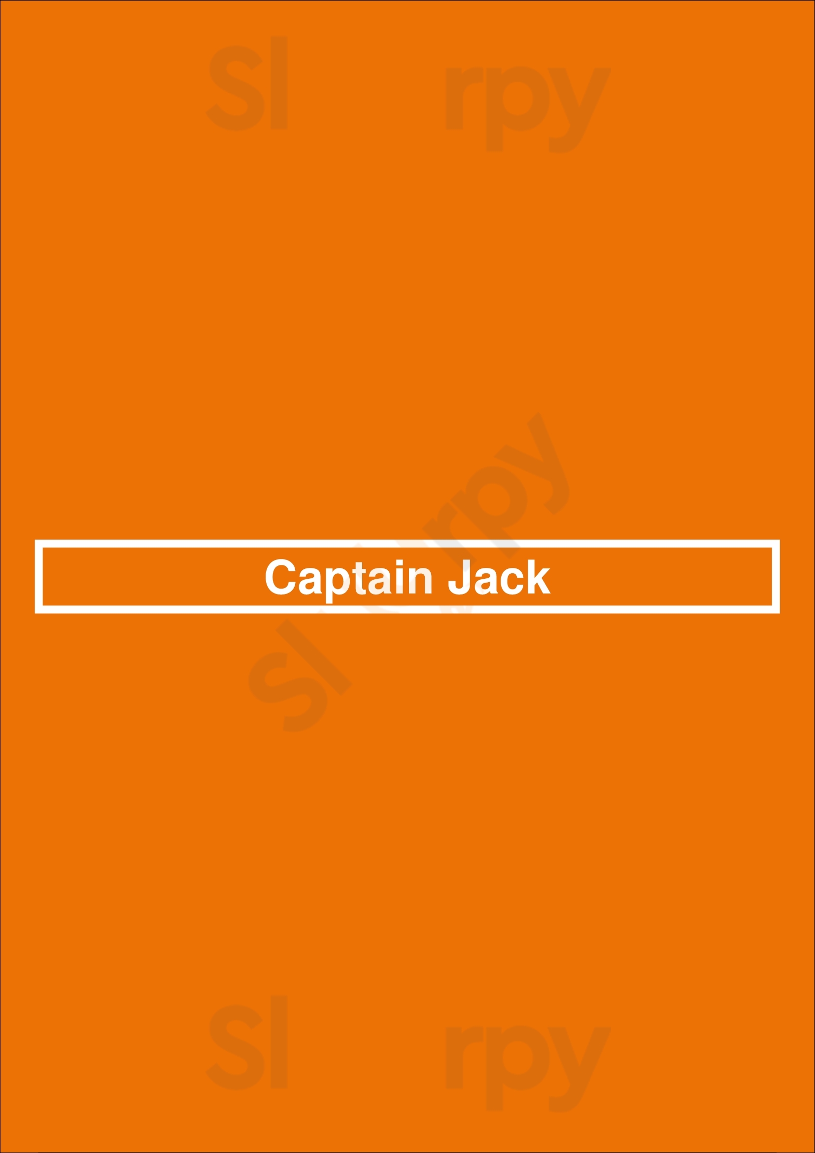 Captain Jack Knoxville Menu - 1
