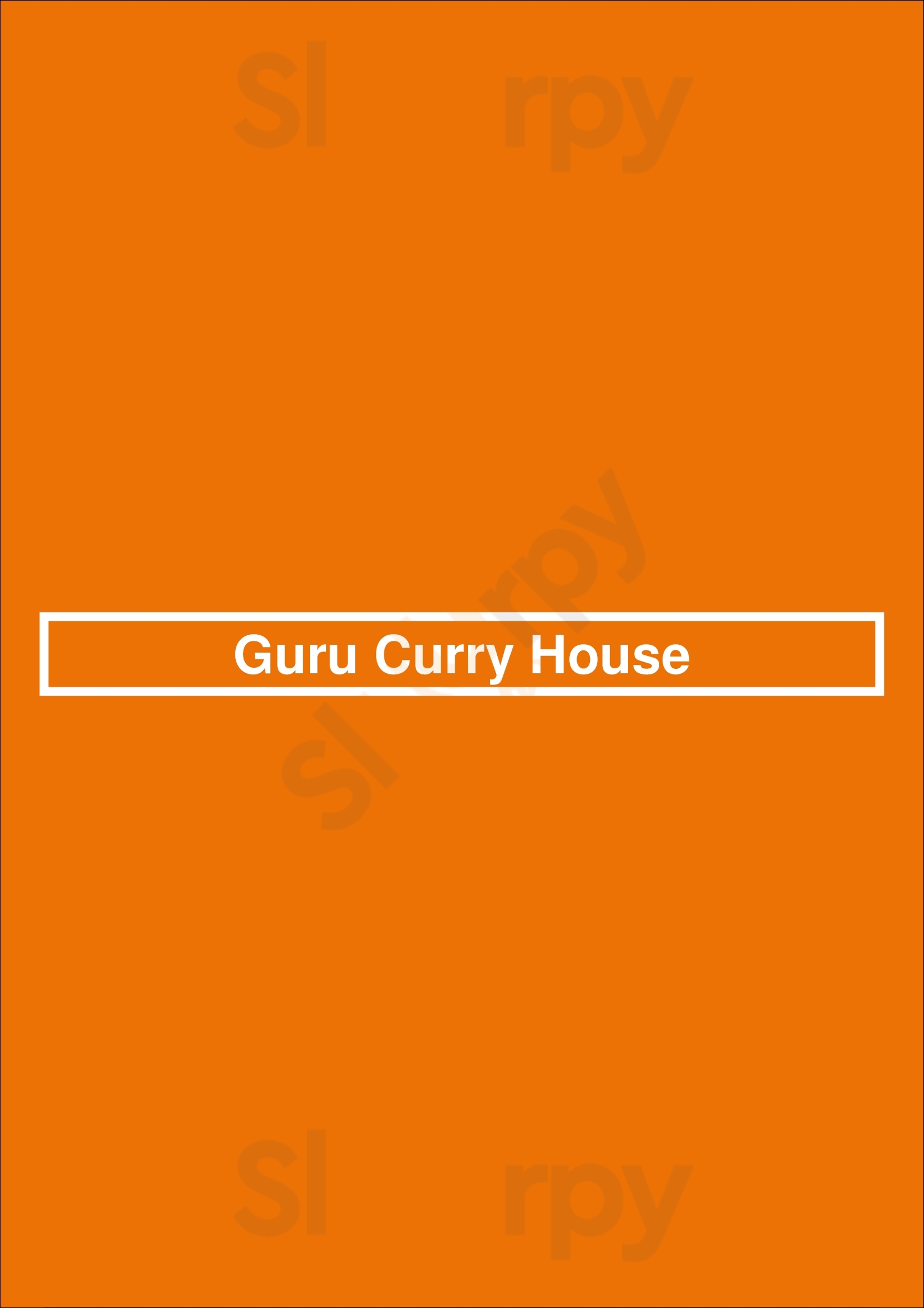 Main Menu - Guru Curry House