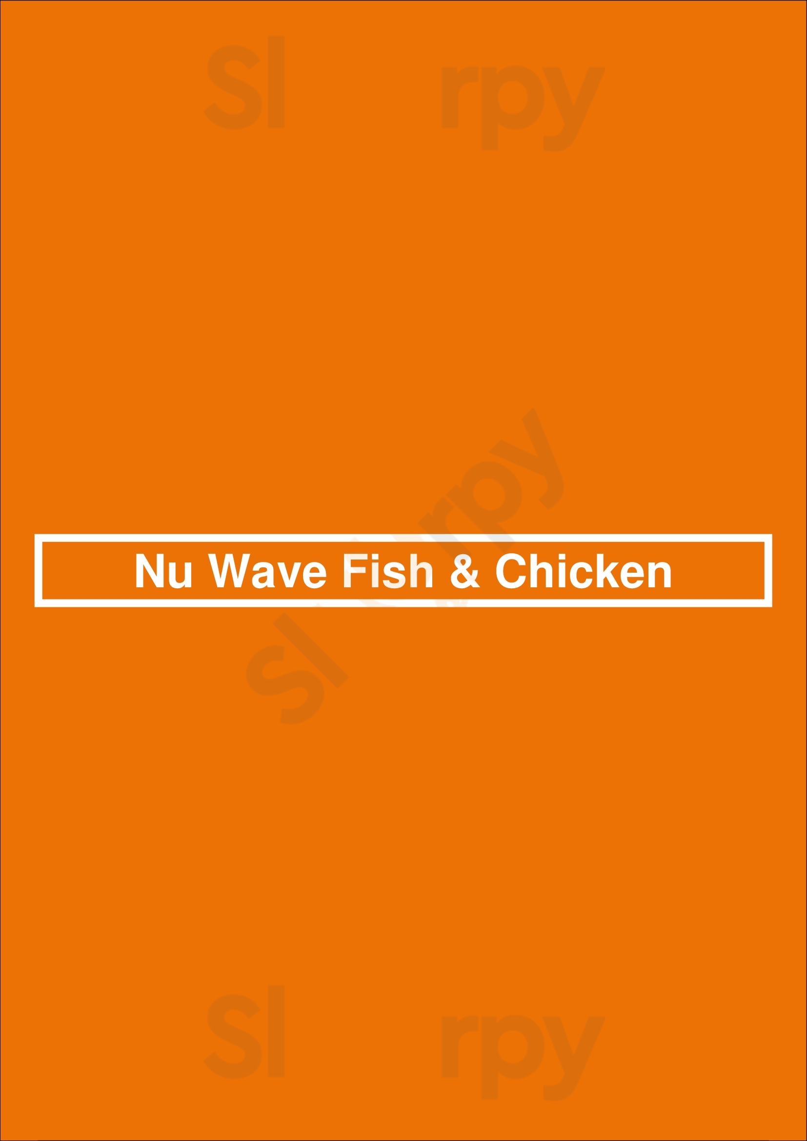 Nu Wave Fish & Chicken Detroit Menu - 1