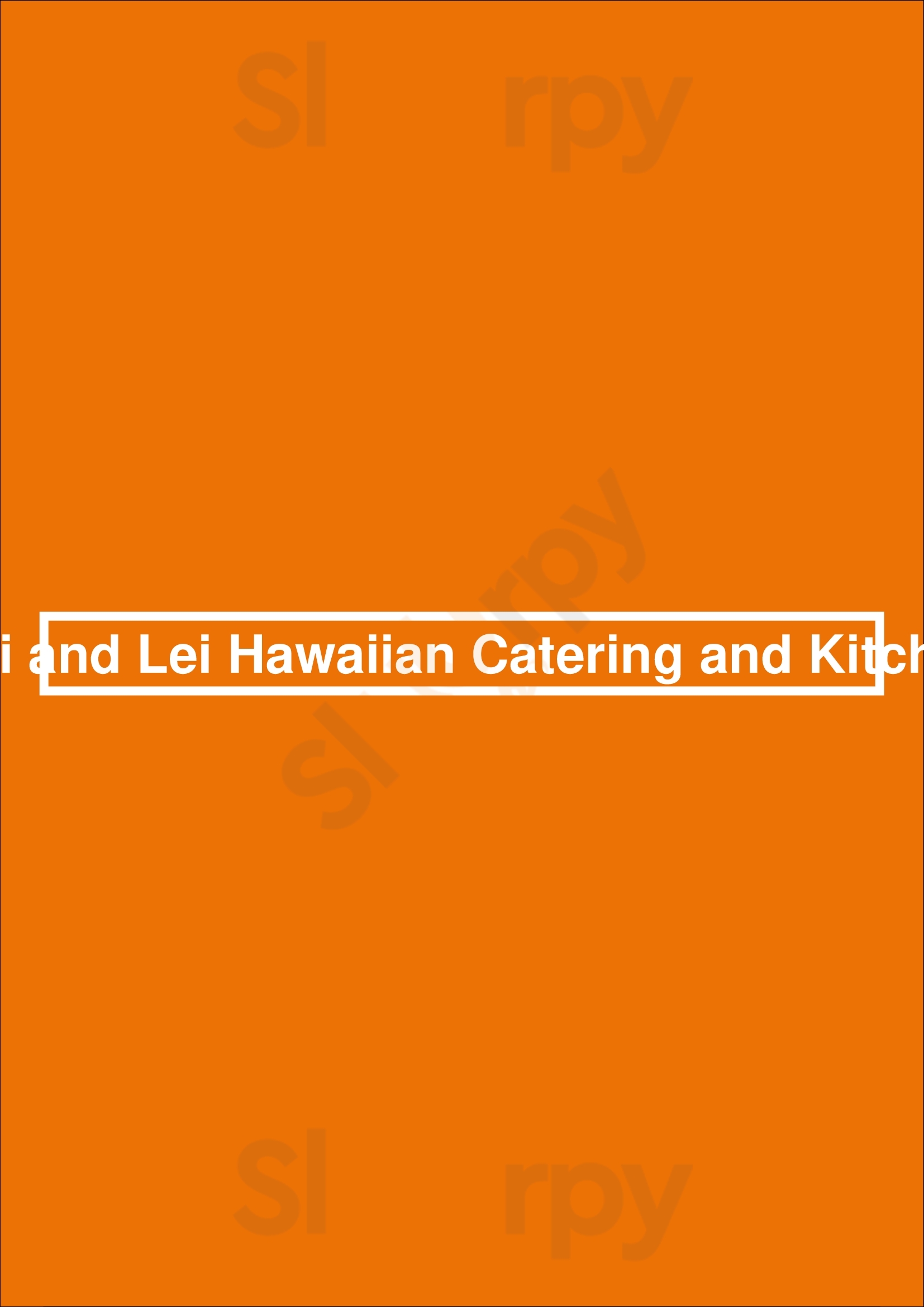Main Menu - Tiki And Lei Hawaiian Catering And Kitchen