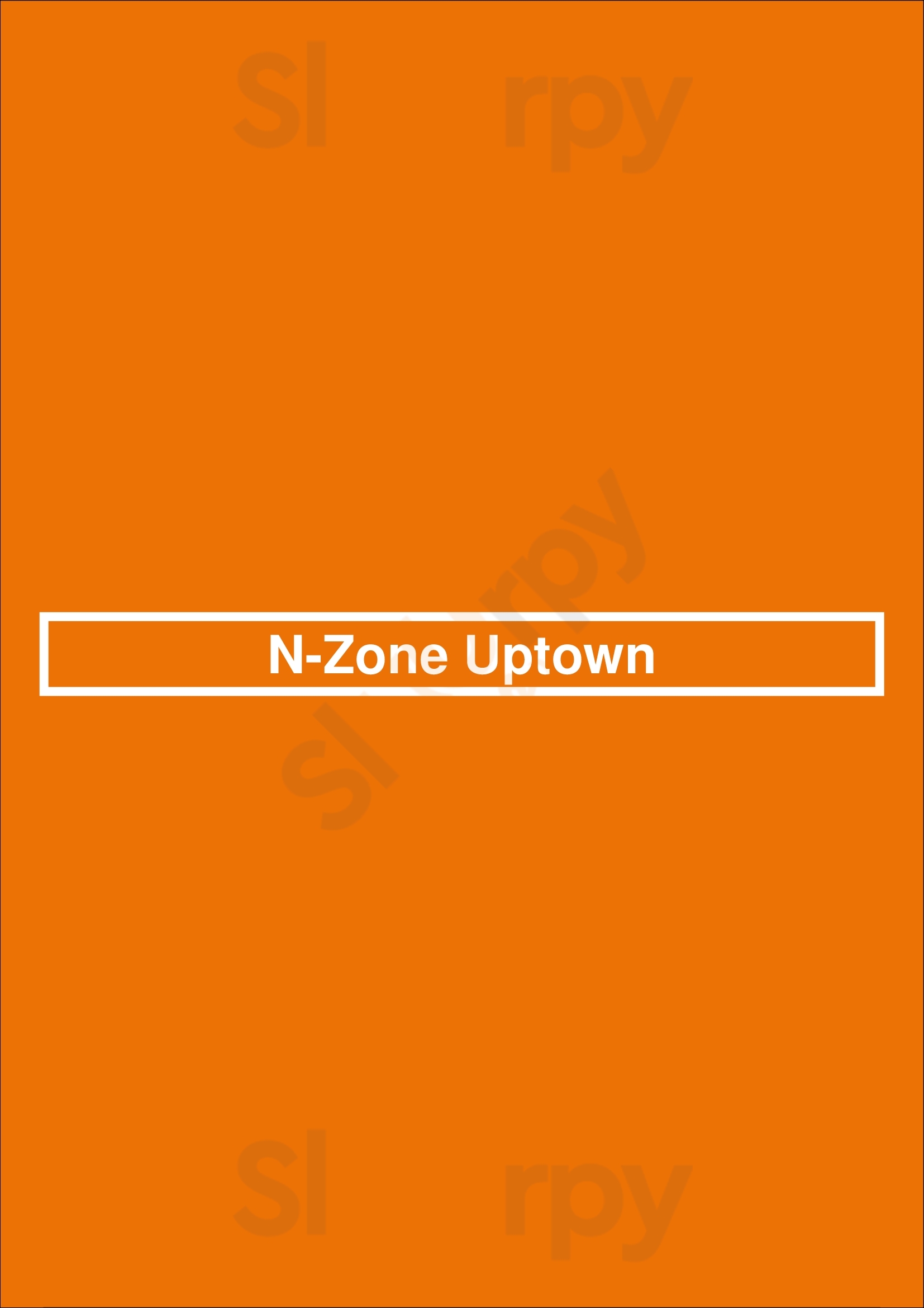 N-zone Uptown Oakland Menu - 1