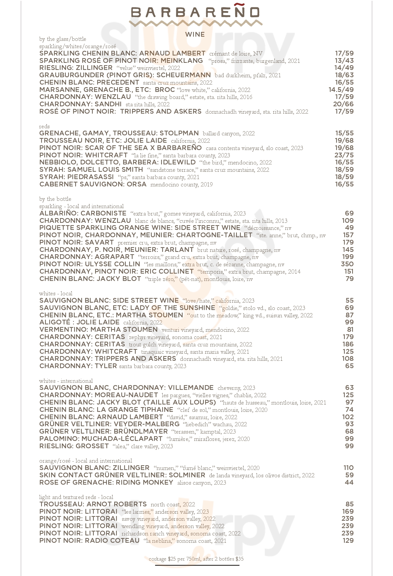 Main Menu - Barbareno