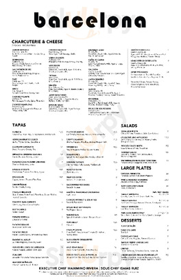 Barcelona Wine Bar menu