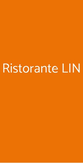 Ristorante Lin, Roma