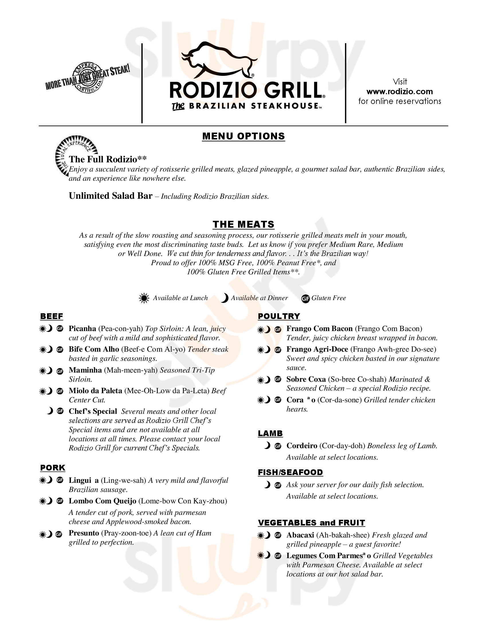 Rodizio Grill Fort Collins Menu - 1