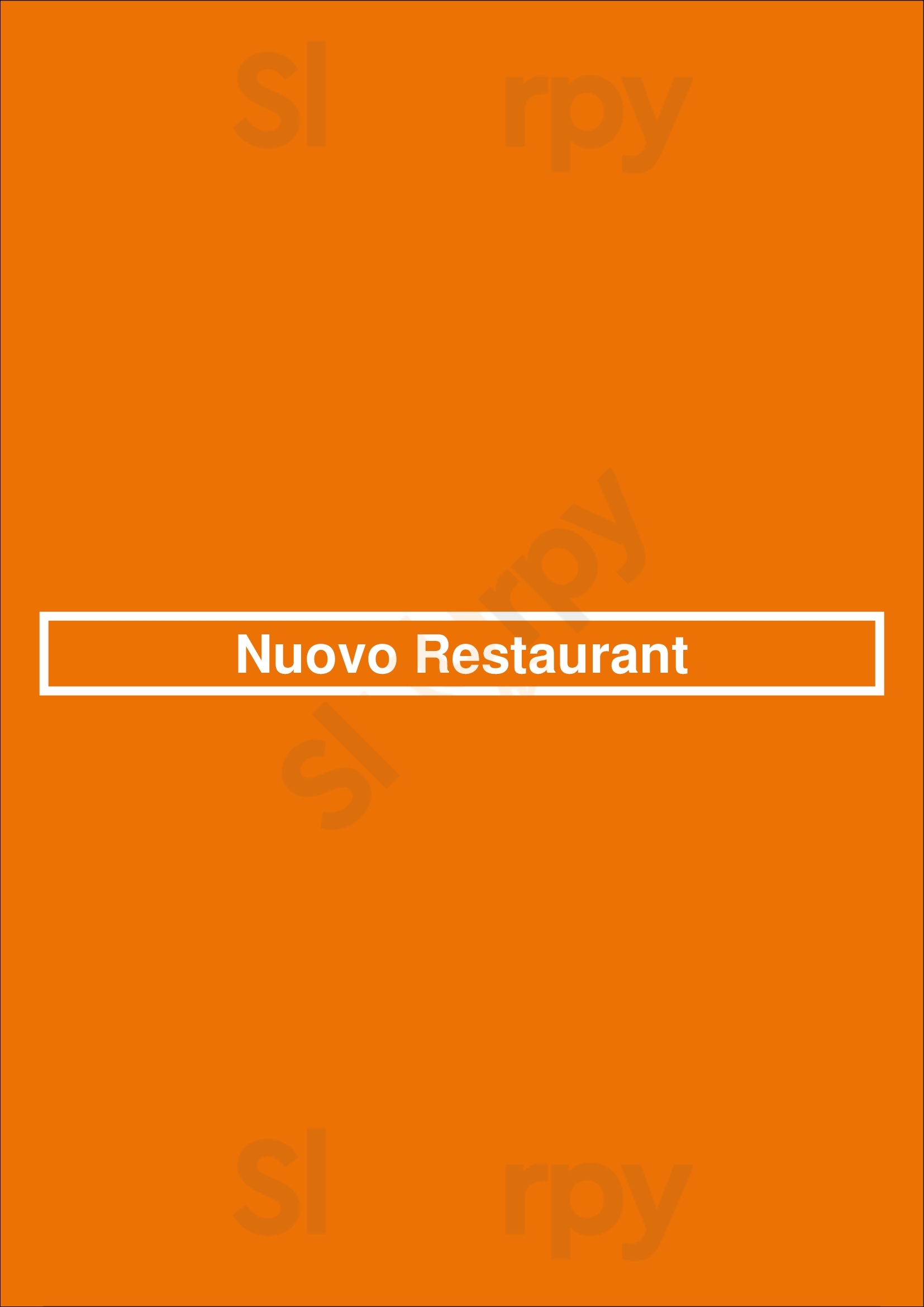 Nuovo Restaurant Worcester Menu - 1