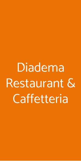 Diadema Restaurant, Roma