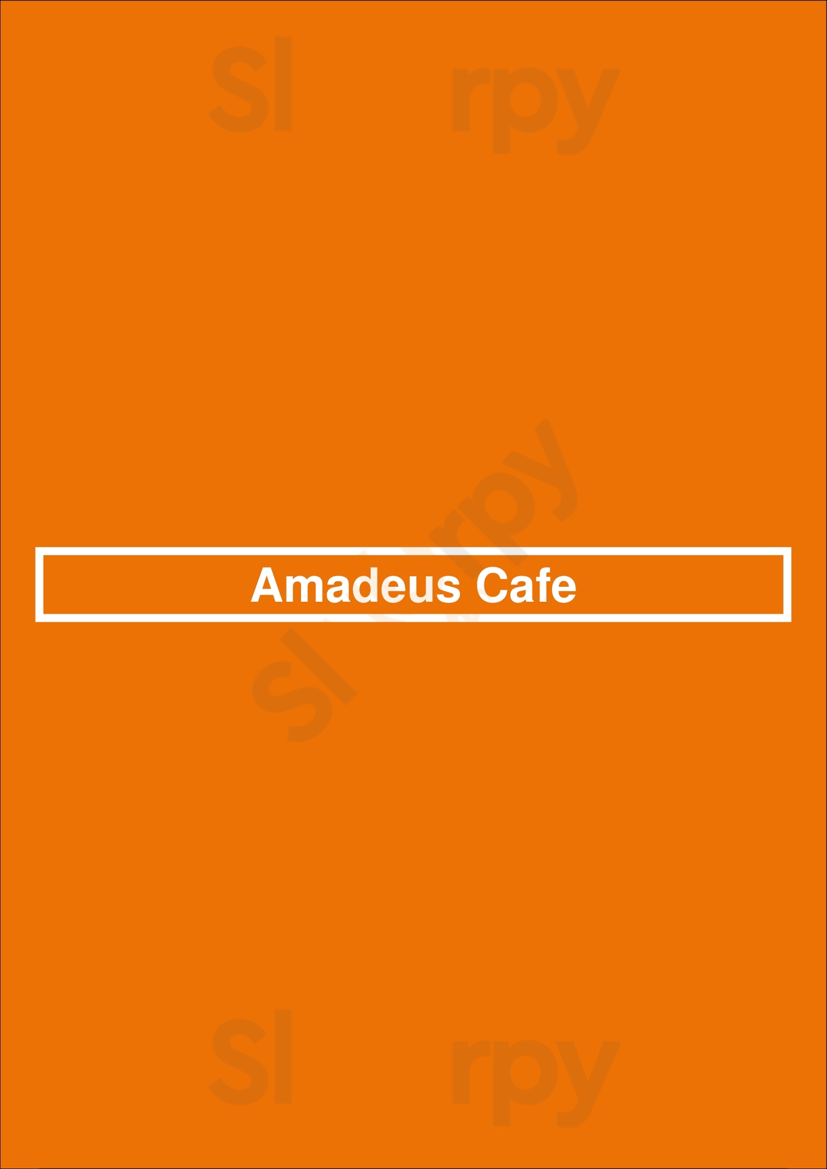 Amadeus Cafe Salem Menu - 1