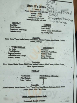 Mrs. B's Homecooking