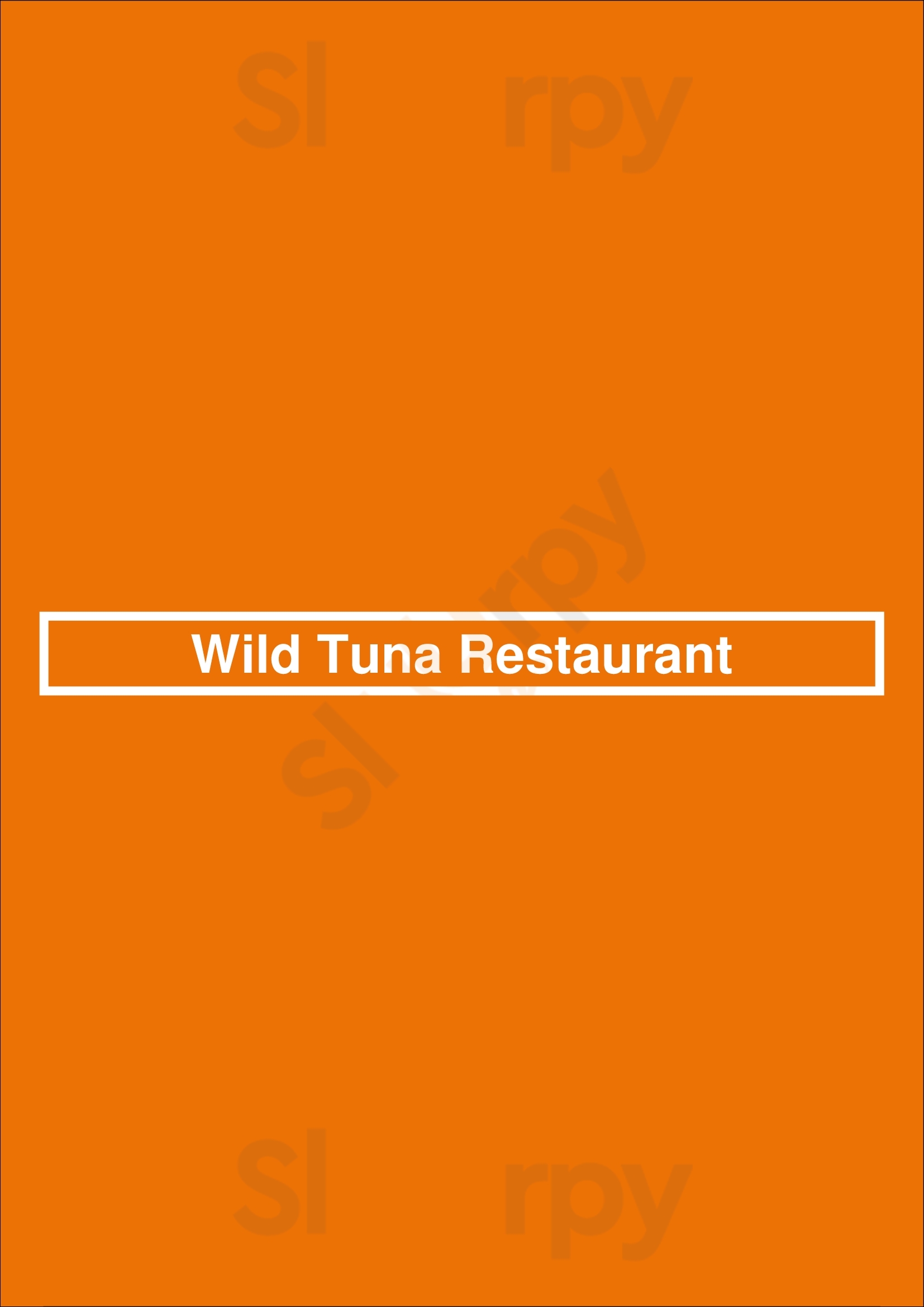 Wild Tuna Restaurant Naperville Menu - 1