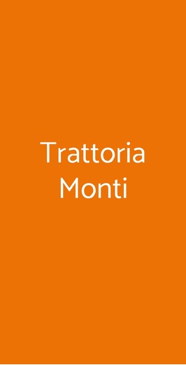 Trattoria Monti, Roma