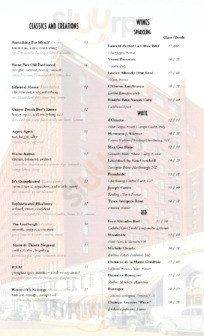 Top Of The East menu