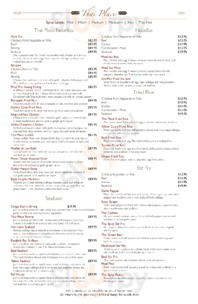 Thai Place menu