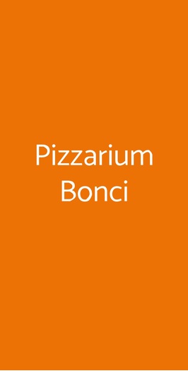 Pizzarium Bonci, Roma