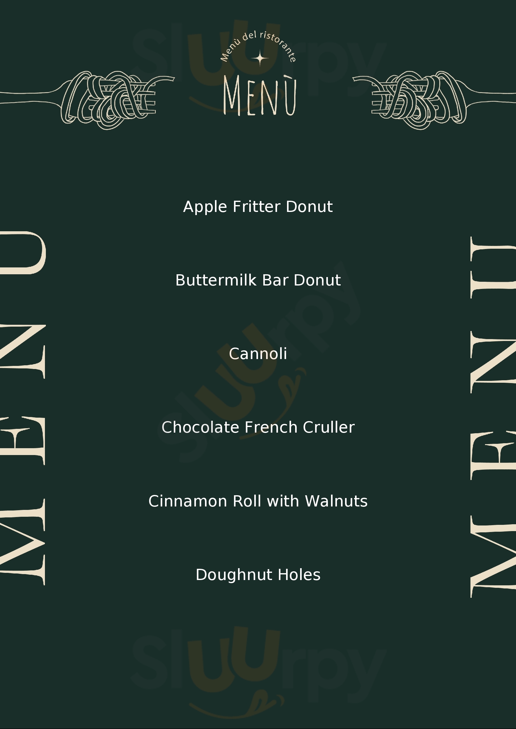Menu Fuudies - Donut Prince