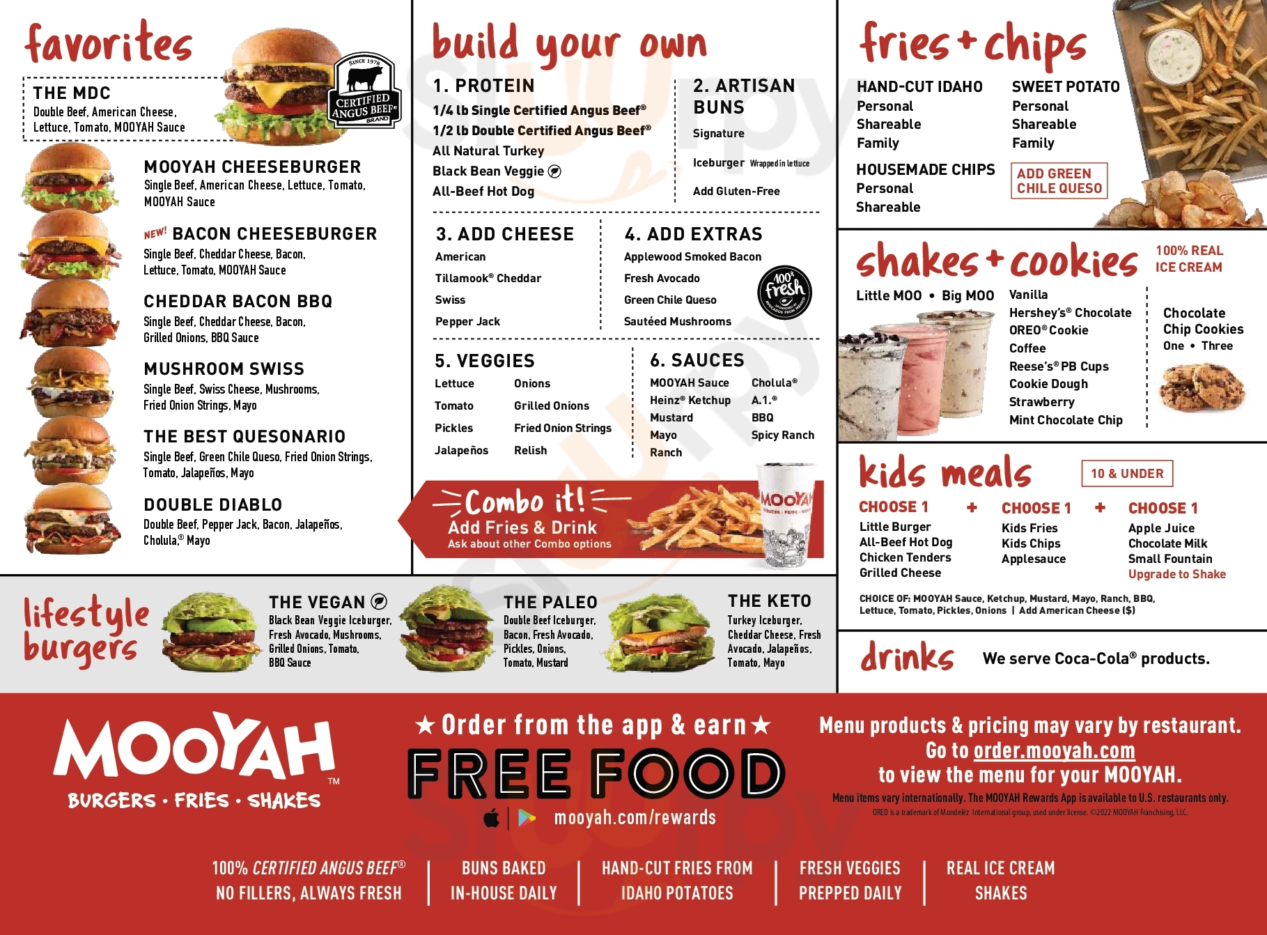 Mooyah Burgers, Fries & Shakes Metairie Menu - 1