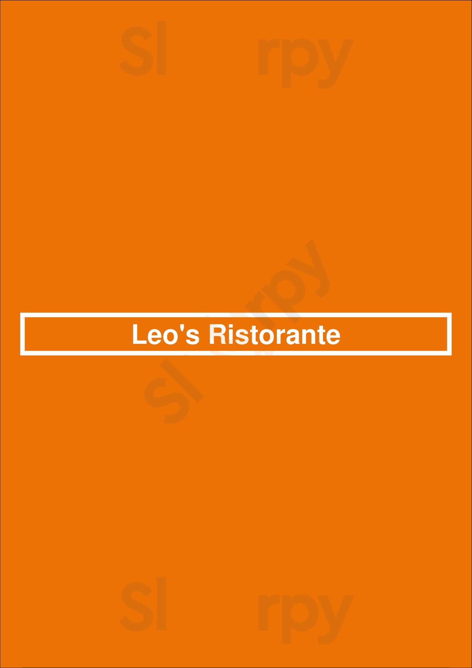 Leo's Ristorante Worcester Menu - 1