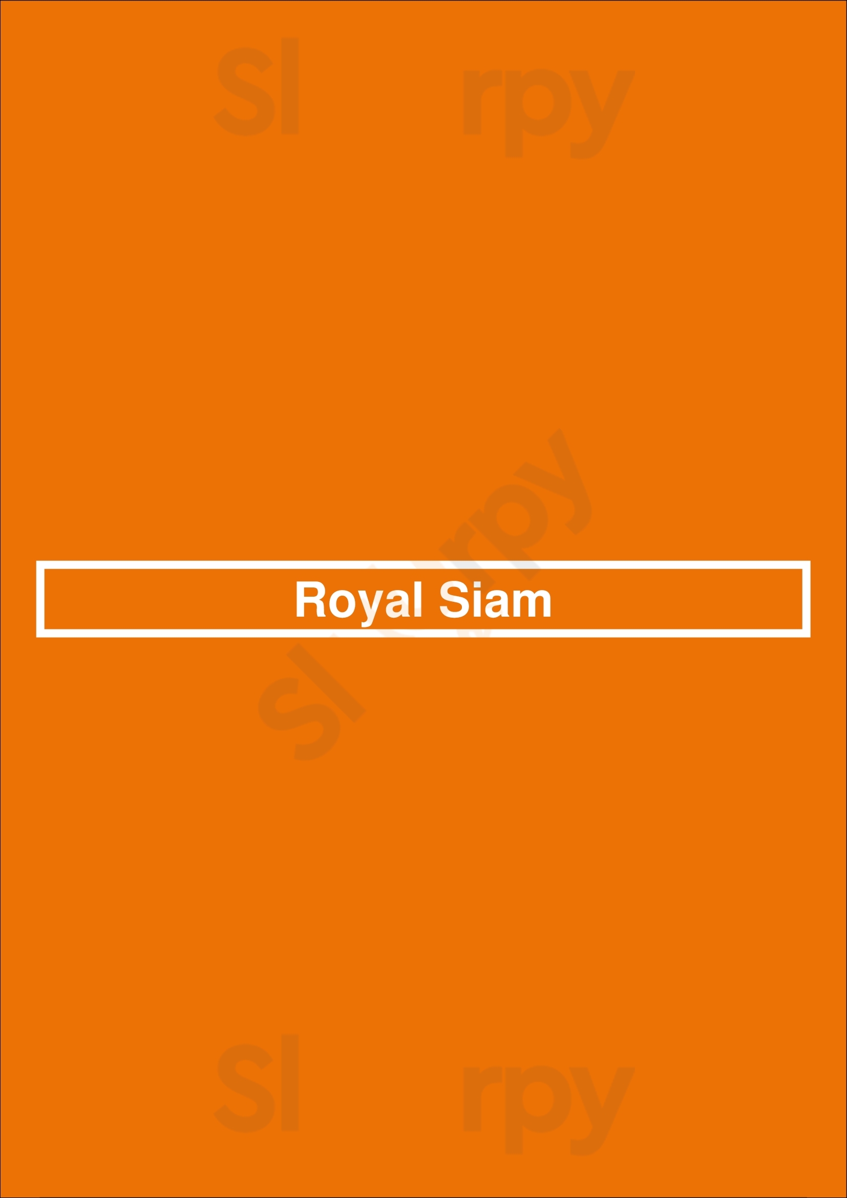 Royal Siam Stockton Menu - 1