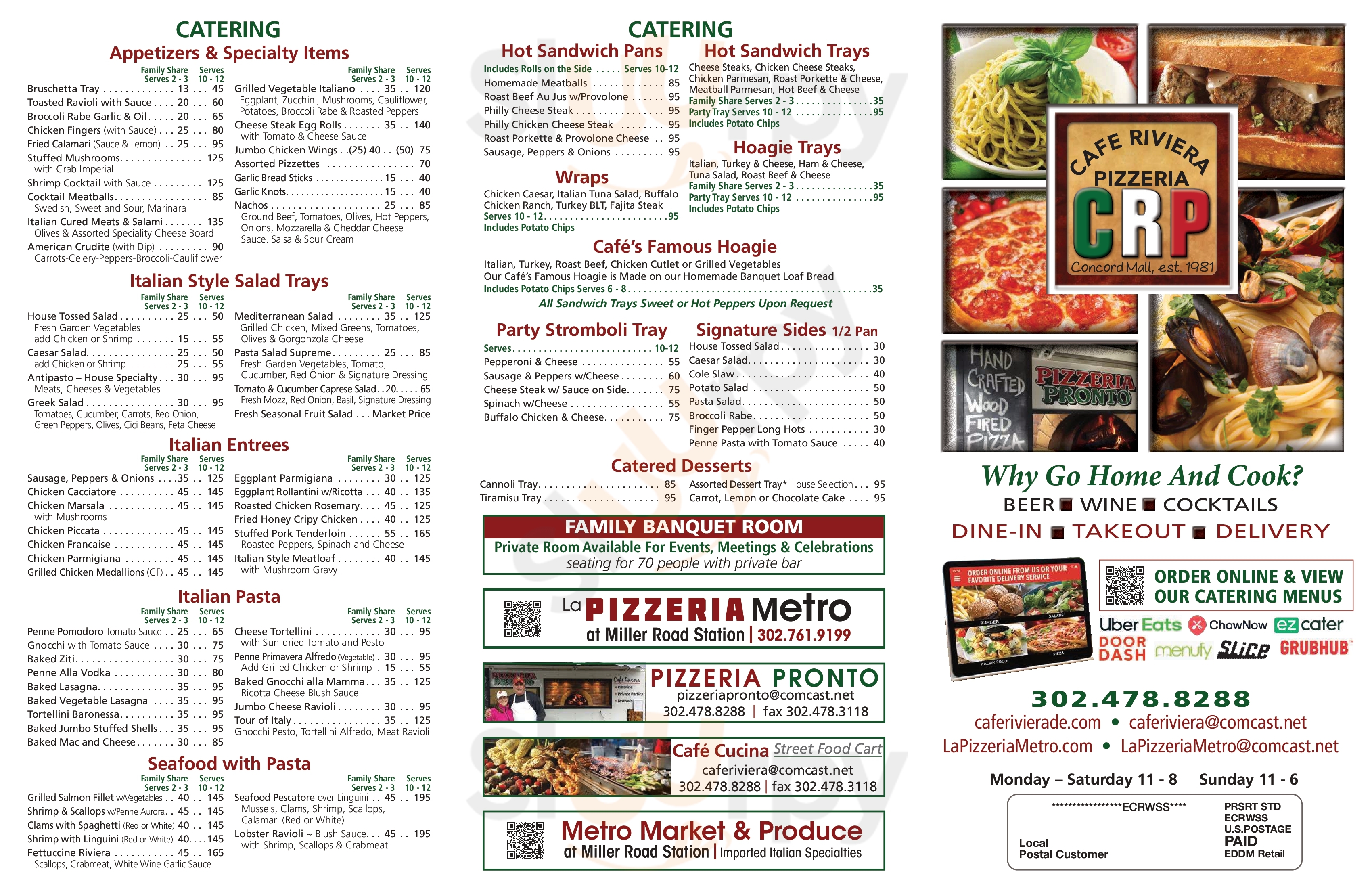 Main Menu - Cafe Riviera