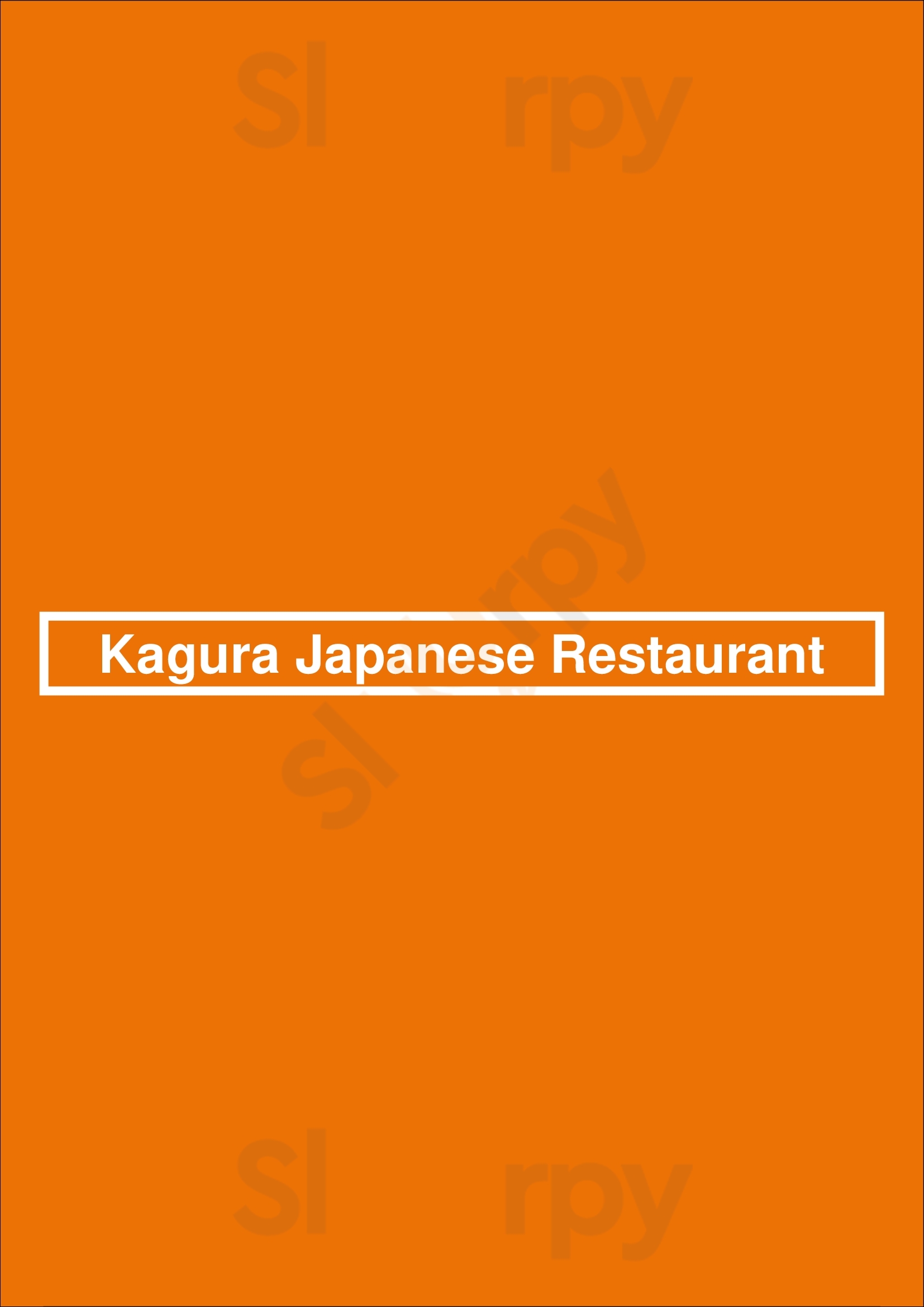 Kagura Japanese Restaurant Chesapeake Menu - 1
