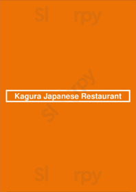 Kagura Japanese Restaurant menu