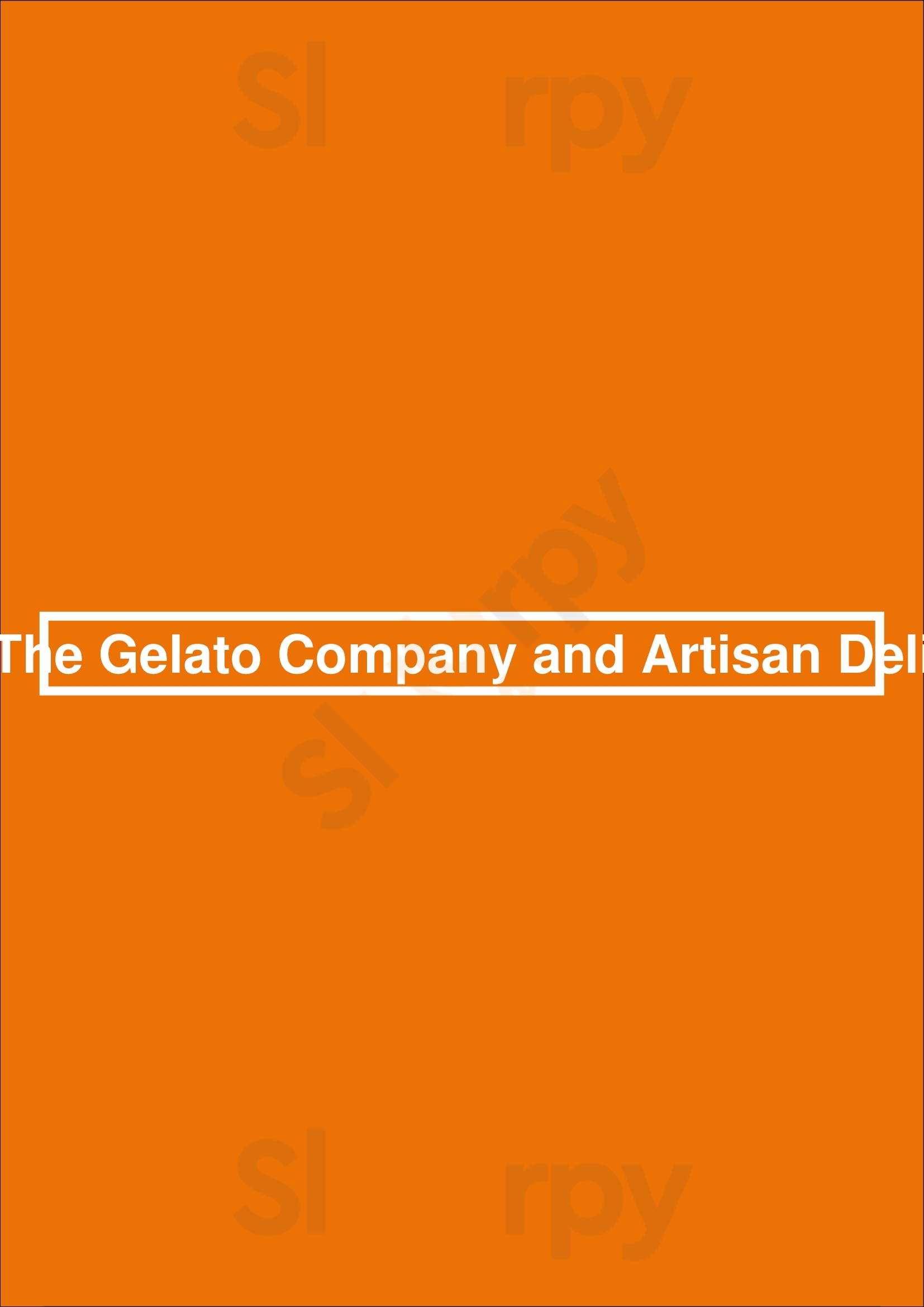The Gelato Company And Artisan Deli Gainesville Menu - 1