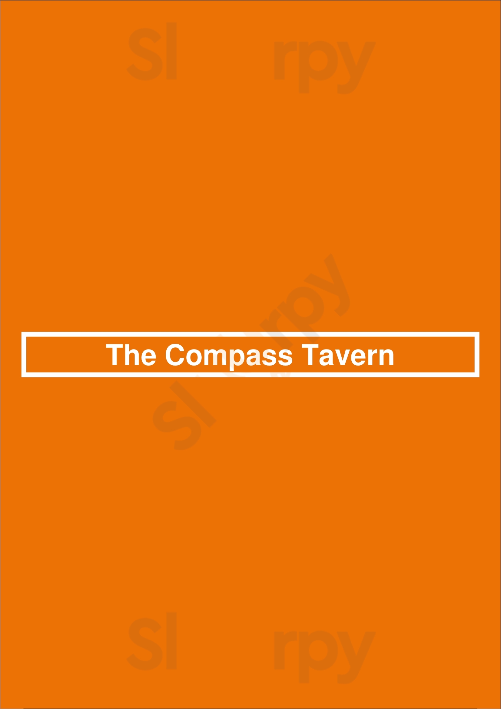 The Compass Tavern Worcester Menu - 1