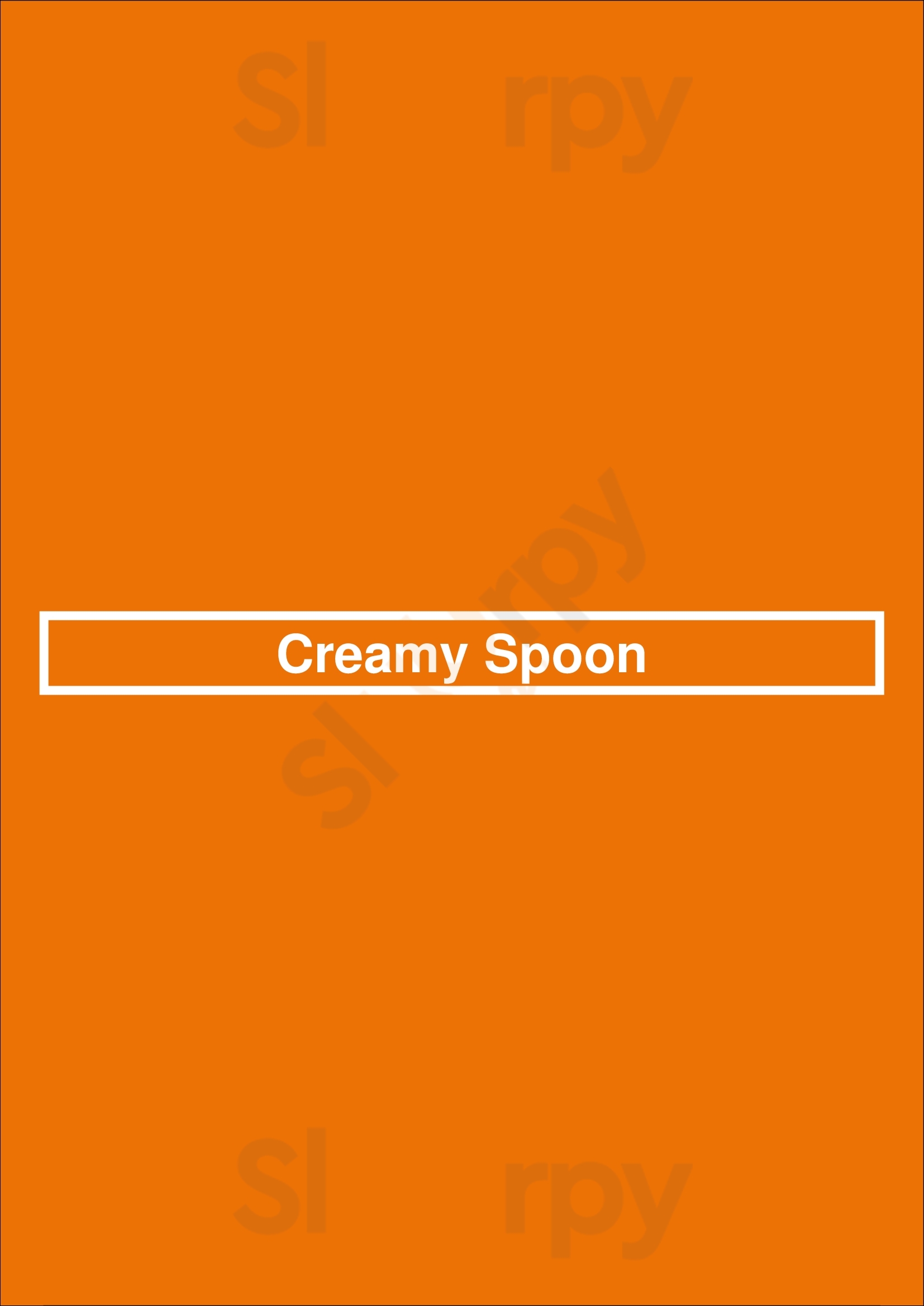 Creamy Spoon Glendale Menu - 1