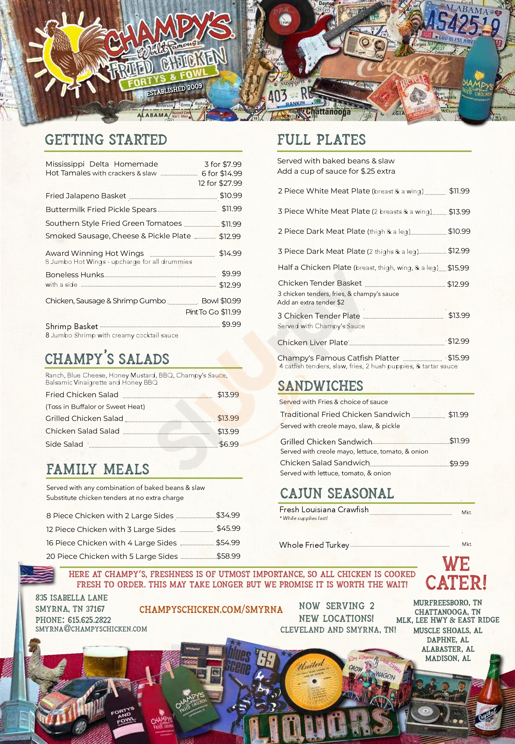 Main Menu - Champy's Famous Fried Chicken