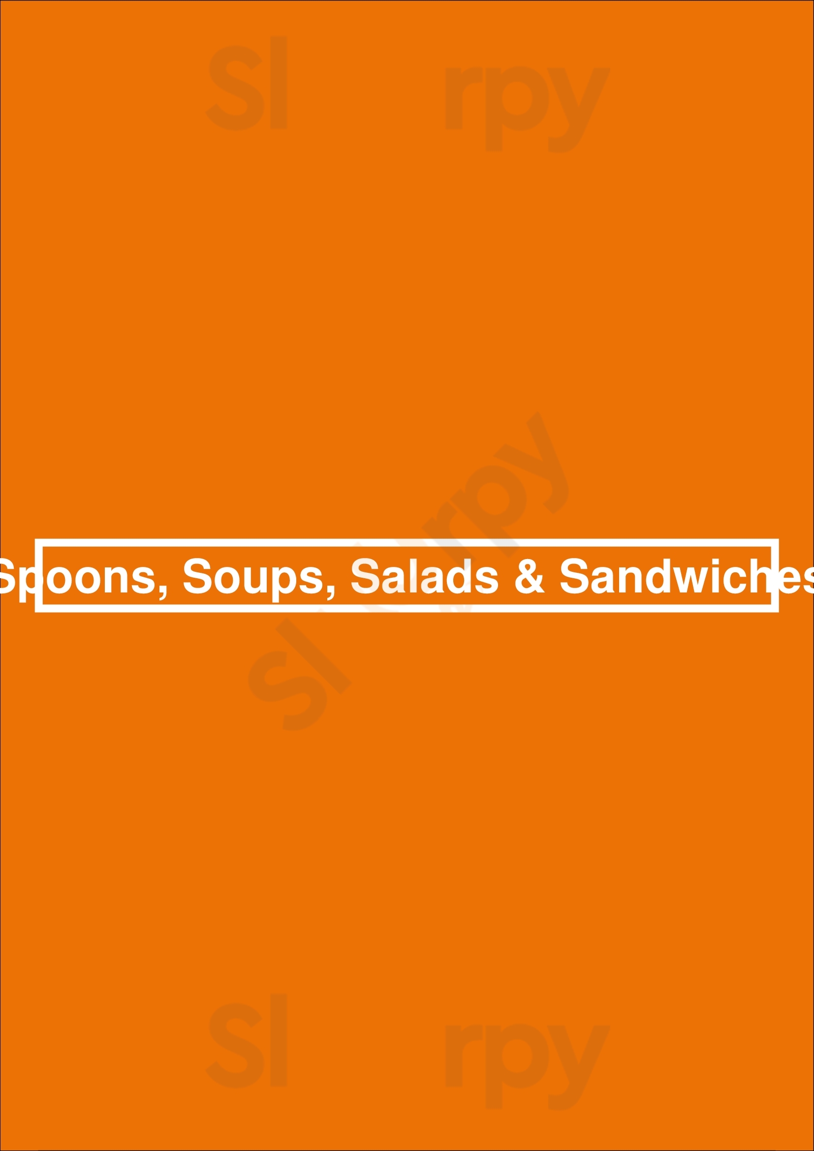 Spoons, Soups, Salads & Sandwiches Fort Collins Menu - 1