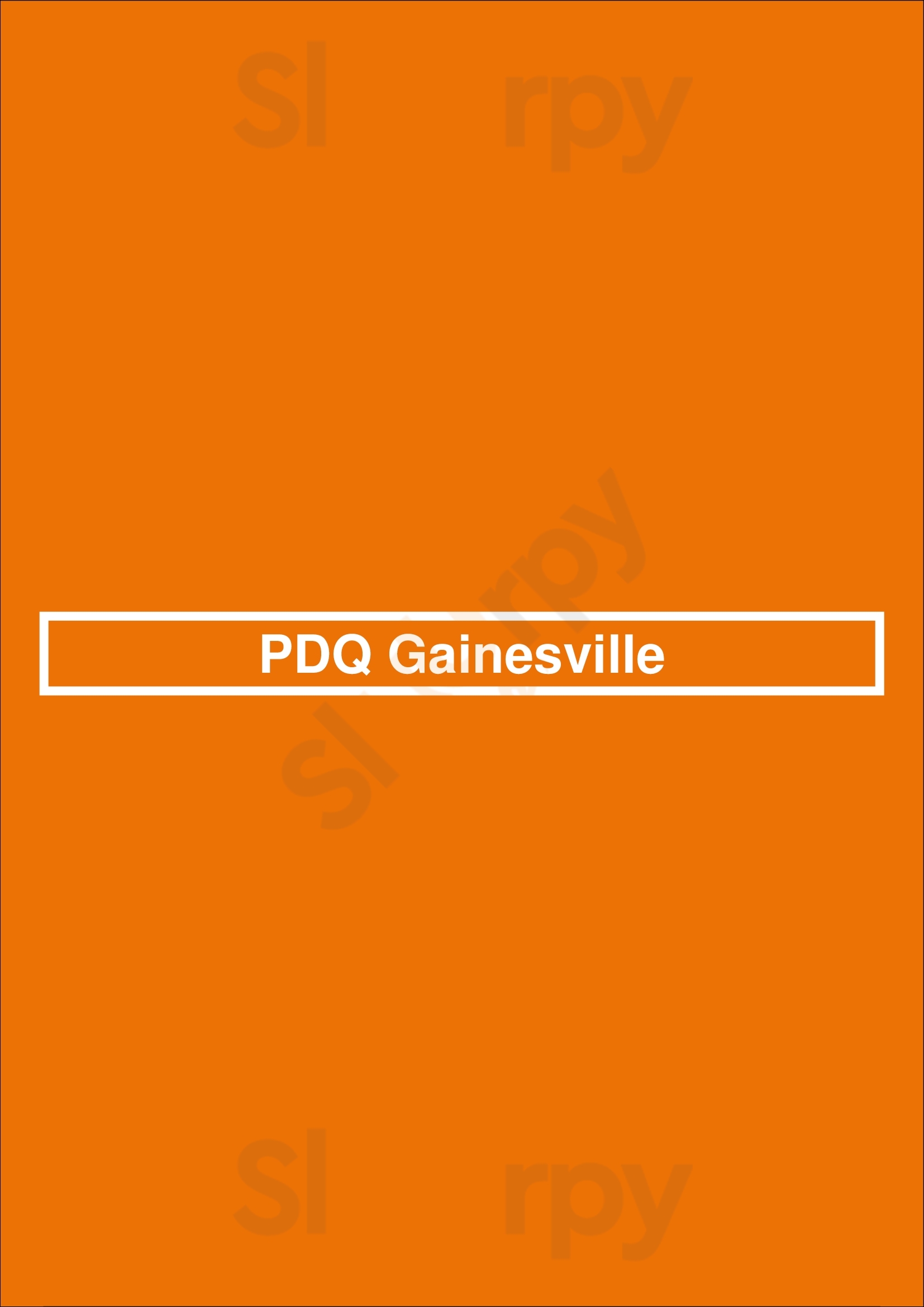 Pdq Gainesville Gainesville Menu - 1