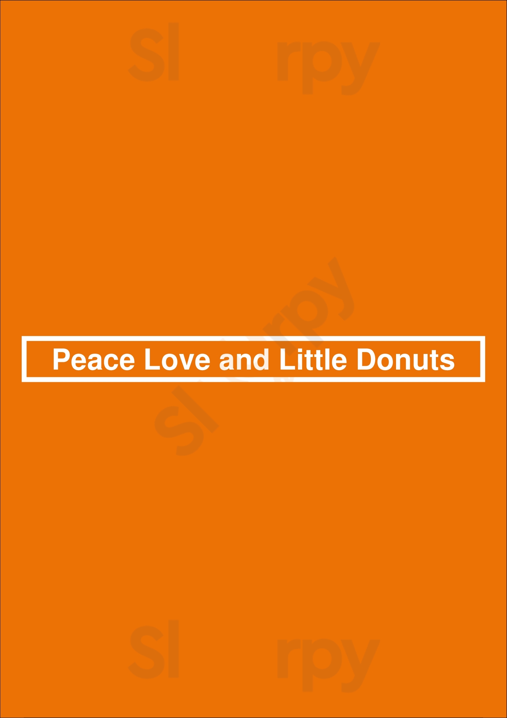 Peace Love And Little Donuts Fort Collins Menu - 1