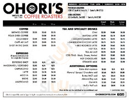 Ohori's Coffee Roasters At Luna Center
