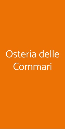 Osteria Delle Commari, Roma