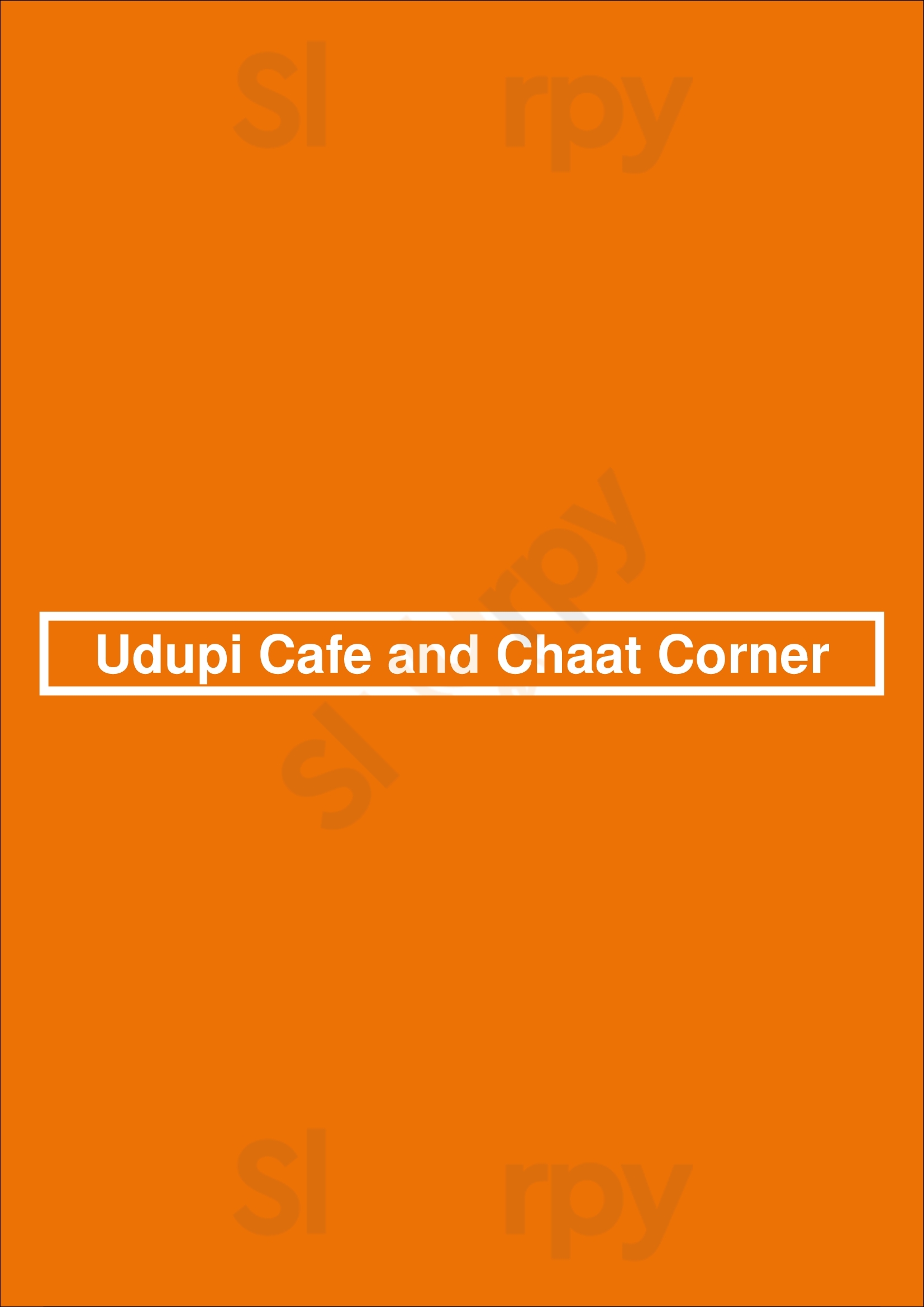 Udupi Cafe And Chaat Corner Bellevue Menu - 1