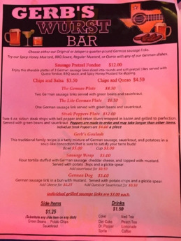 Gerb’s Wurst Bar